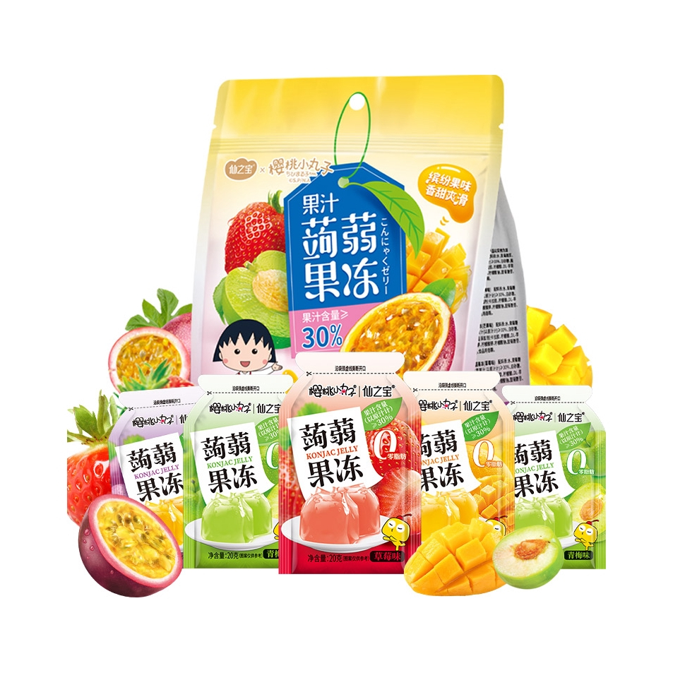 推荐商品：樱桃 果汁蒟蒻果冻 480g 袋装