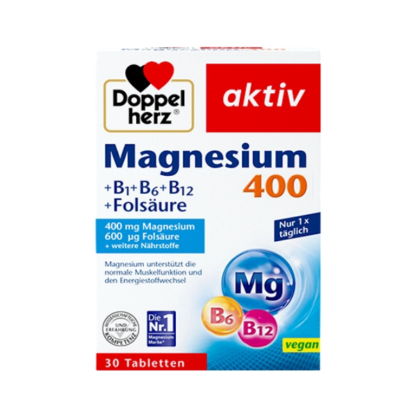 推荐商品：Doppel Herz/双心 镁+维生素B族营养片