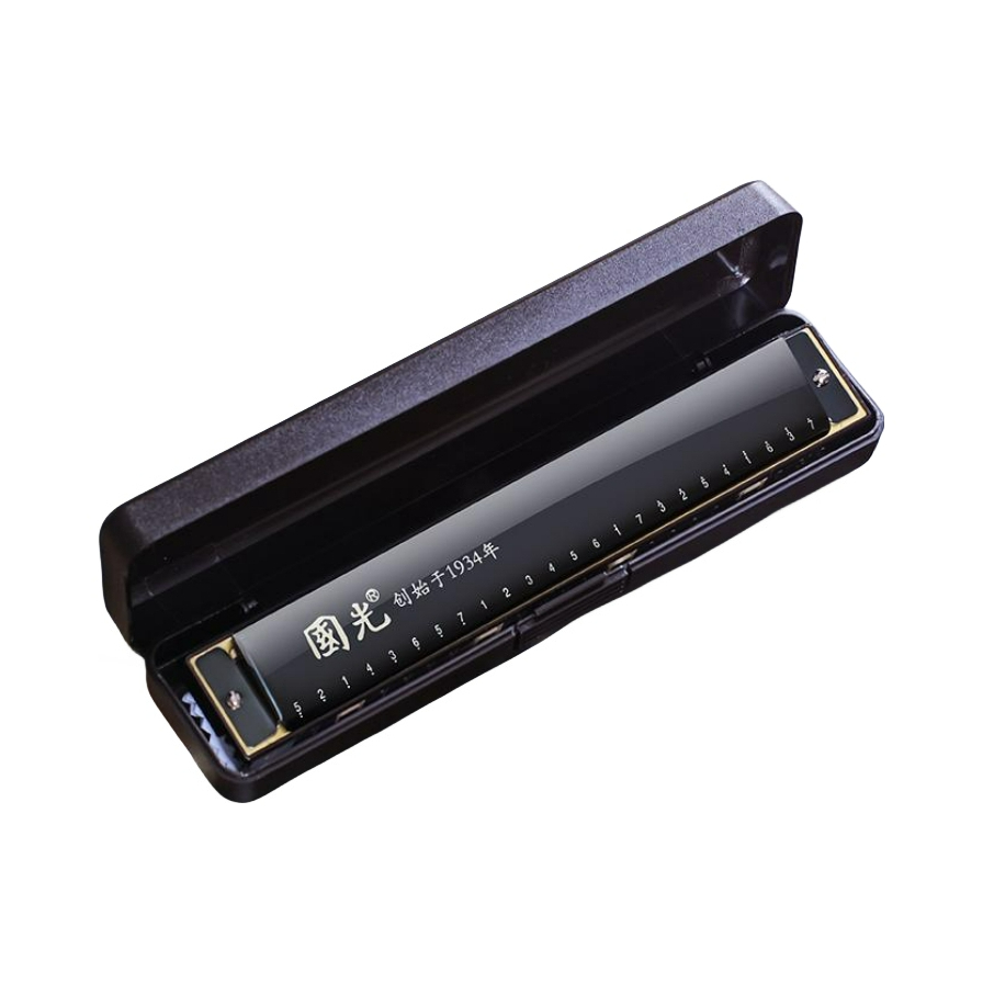 推荐商品：国光 纪念版24孔复音C调口琴正品初学者学生男女儿童入门乐器