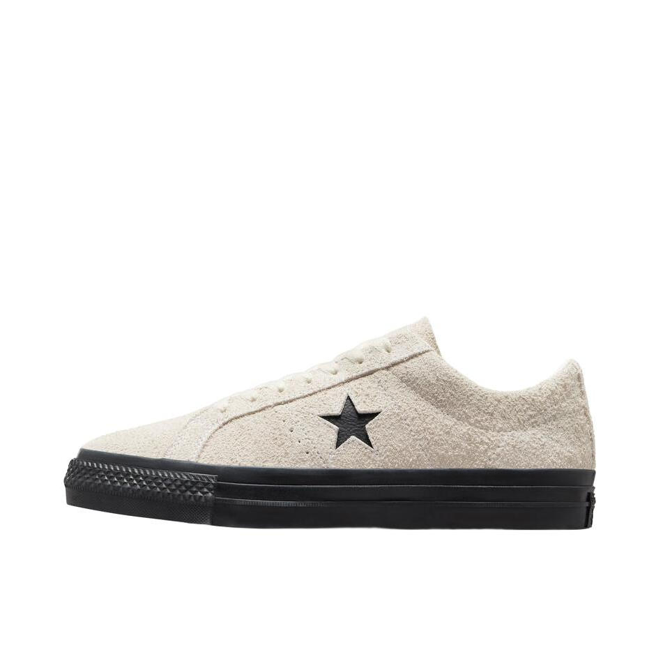 推荐商品：Converse/匡威 One Star 翻毛皮 防滑 复古 星星鞋 板鞋 米色/黑色