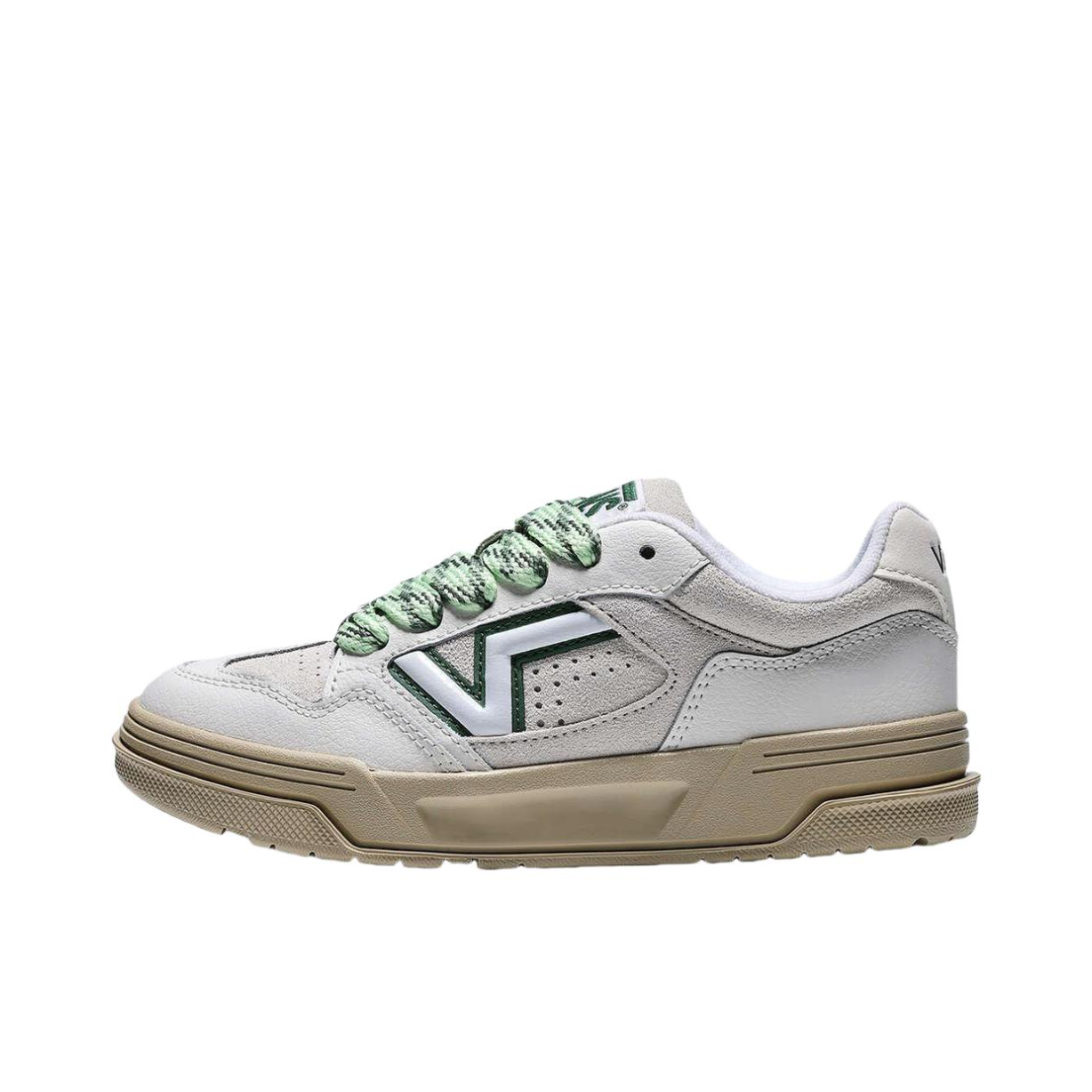 推荐商品：Vans/范斯 Upland 板鞋 低帮防滑耐磨舒适百搭复古简约时尚潮流支撑贴合圆头 白色/棕色