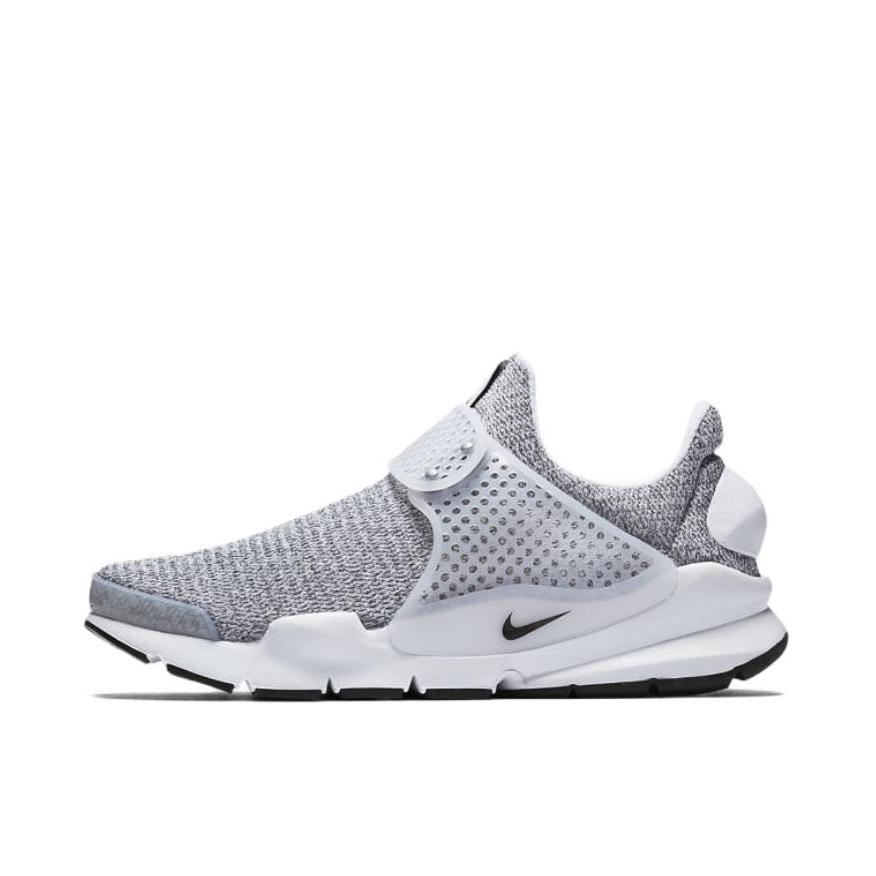 推荐商品：Nike Sock Dart 运动休闲鞋 防滑耐磨轻便透气织物低帮圆头支撑 White Black Metro Grey 白/黑/地铁灰