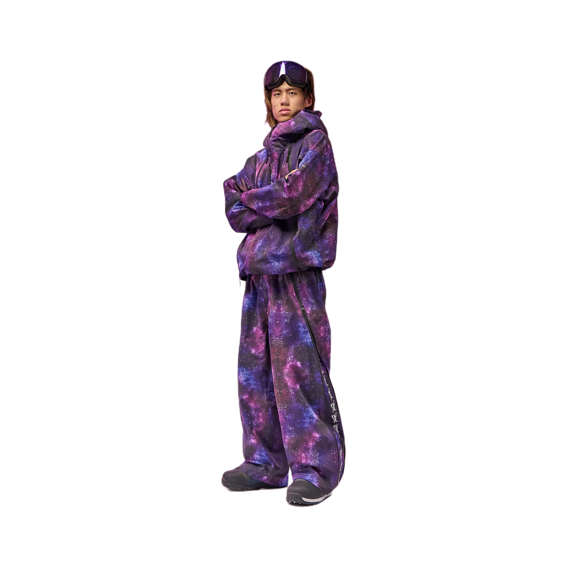 推荐商品：doorek/蘑菇头 星空系列防风防水硬壳滑雪服 XF05-11 星空