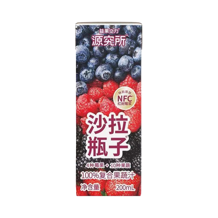 推荐商品：源究所 复合果蔬汁 200ml 瓶装 轻断食莓果味混合