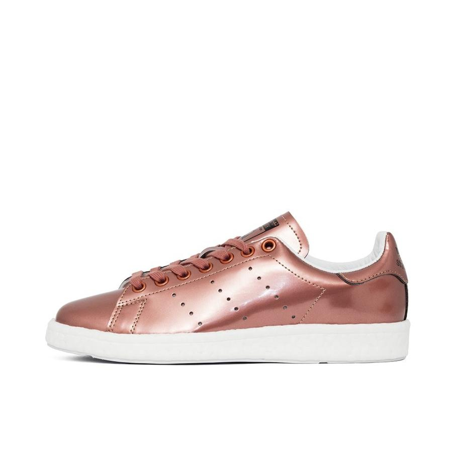 推荐商品：adidas Originals Stan Smith Boost 运动休闲鞋 板鞋防滑耐磨舒适 Copper Metalic/White 液态玫瑰金