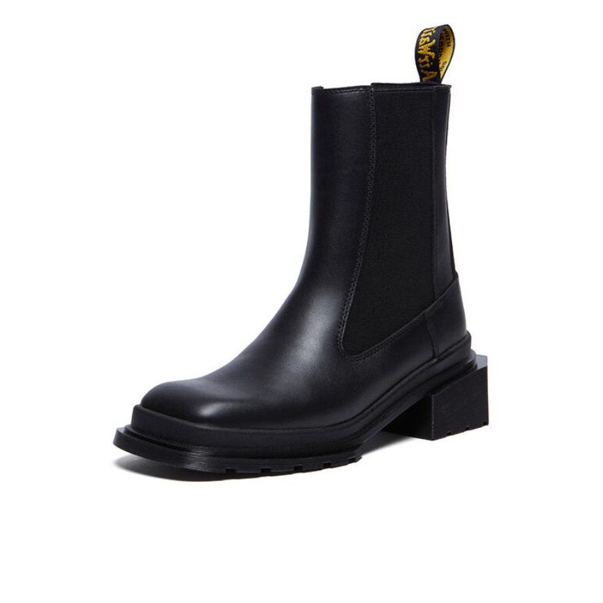 推荐商品：Dr. Martens Maybole 英伦风 方头 粗跟 切尔西靴 女款/黑色