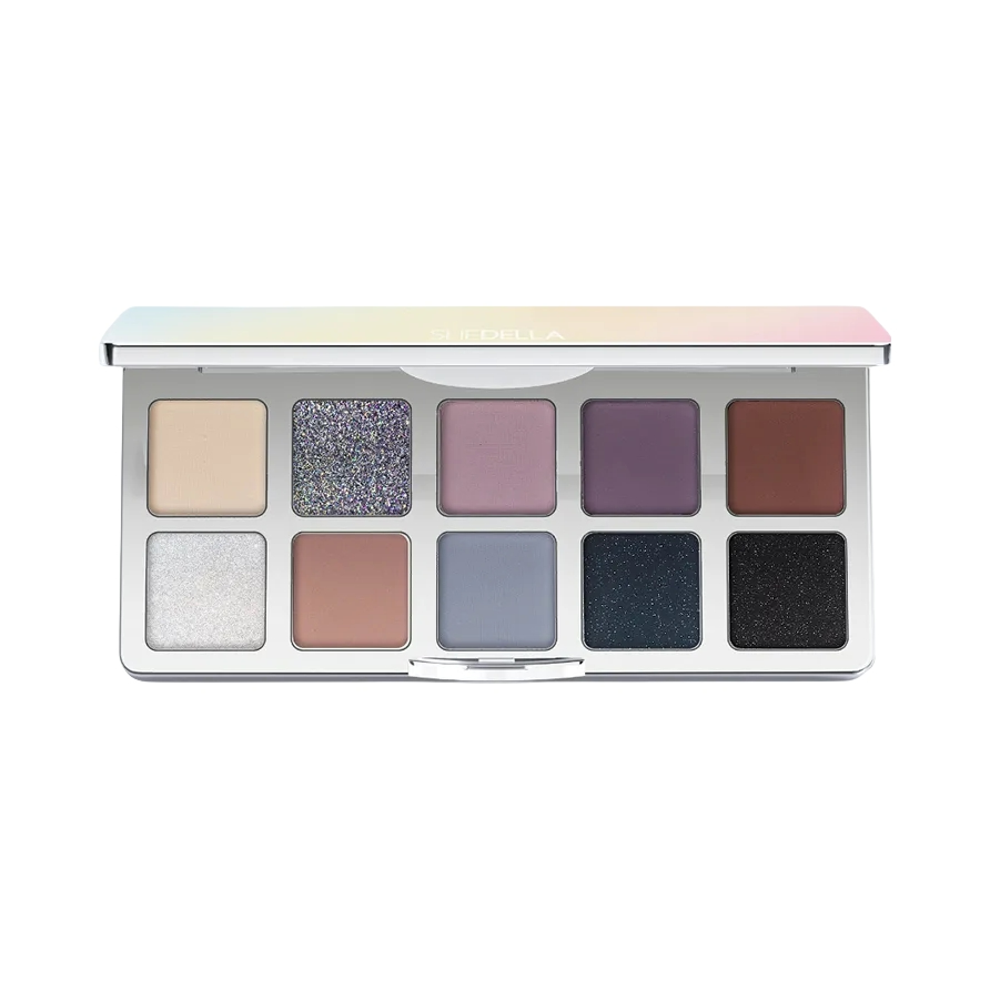 推荐商品：SHEDELLA/诗蒂娅 梦幻色彩系列细腻持久眼影盘 亮片哑光 10g