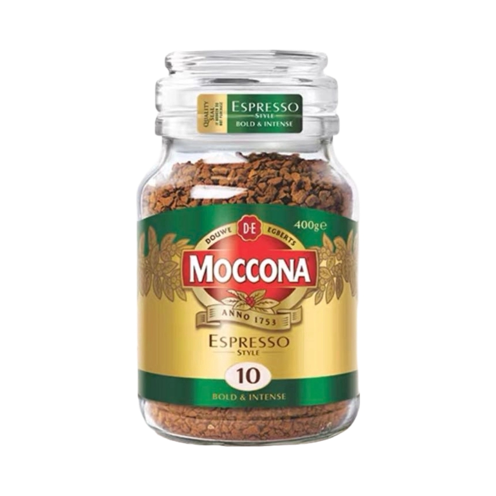 推荐商品：Moccona/摩可纳 400g 意式浓缩冻干速溶咖啡 瓶装 深度烘焙冷萃