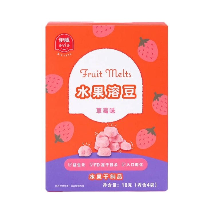 推荐商品：伊威/Eastwes 宝宝健康零食儿童水果溶豆萌化了冻干果豆多口味0添加蔗糖营养未添加白砂糖