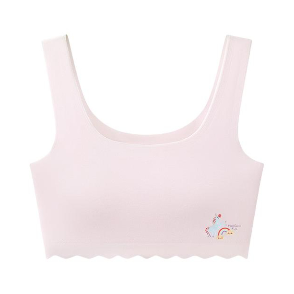 推荐商品：Maniform/曼妮芬童装 莫代尔无痕印花文胸 女中大童 204A00325 粉