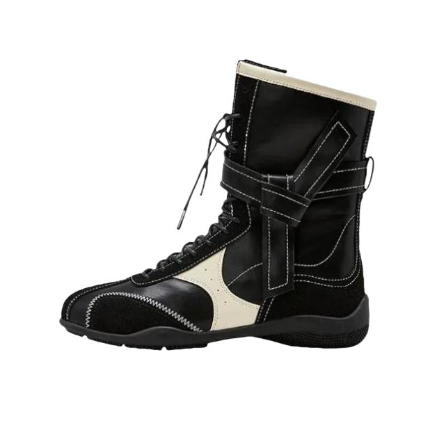 推荐商品：Toomanyshoes sportygirl 时装靴 复古休闲轻便通勤 黑色
