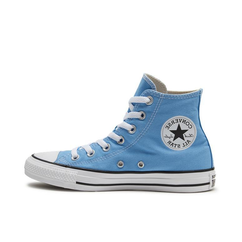 推荐商品：Converse/匡威 Chuck Taylor All Star 常青款 轻便 防滑耐磨 百搭复古 圆头 减震 帆布鞋 天蓝色/白色