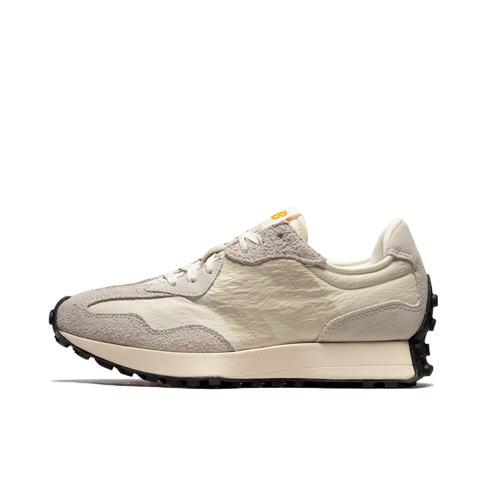 【IU同款】 New Balance 327 跑鞋 舒适复古防滑耐磨休闲透气减震拼接运动防水织物慢跑圆头 米色/灰色