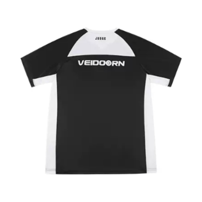 VEIDOORN 教练裁判服篮球比赛运动短袖T恤 V1317CPF 黑白/裁判服