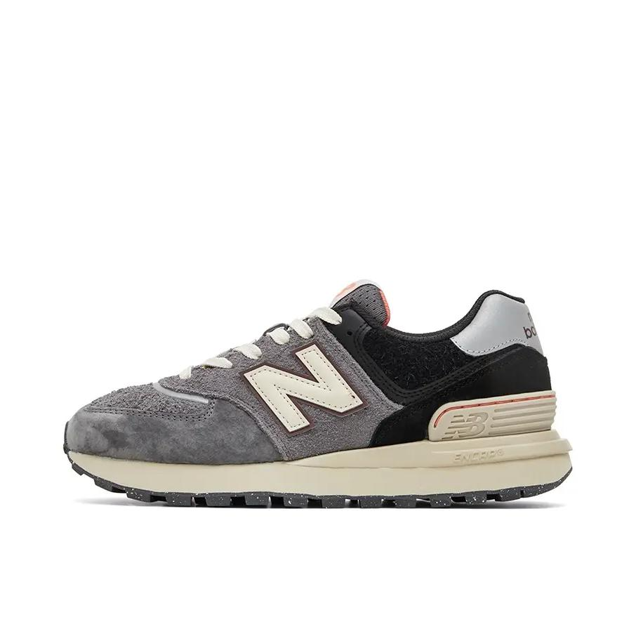 推荐商品：New Balance 574 运动休闲鞋 阿甘鞋 经典复古防滑耐磨缓震舒适透气时尚百搭轻便 深灰色/黑色/米色