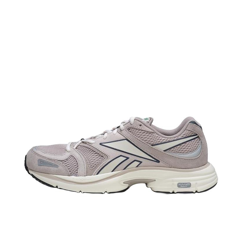 推荐商品：Reebok/锐步 Premier Road Plus VI 运动休闲鞋 经典复古织物拼接合成革圆头减震轻便包裹性 鸽子灰