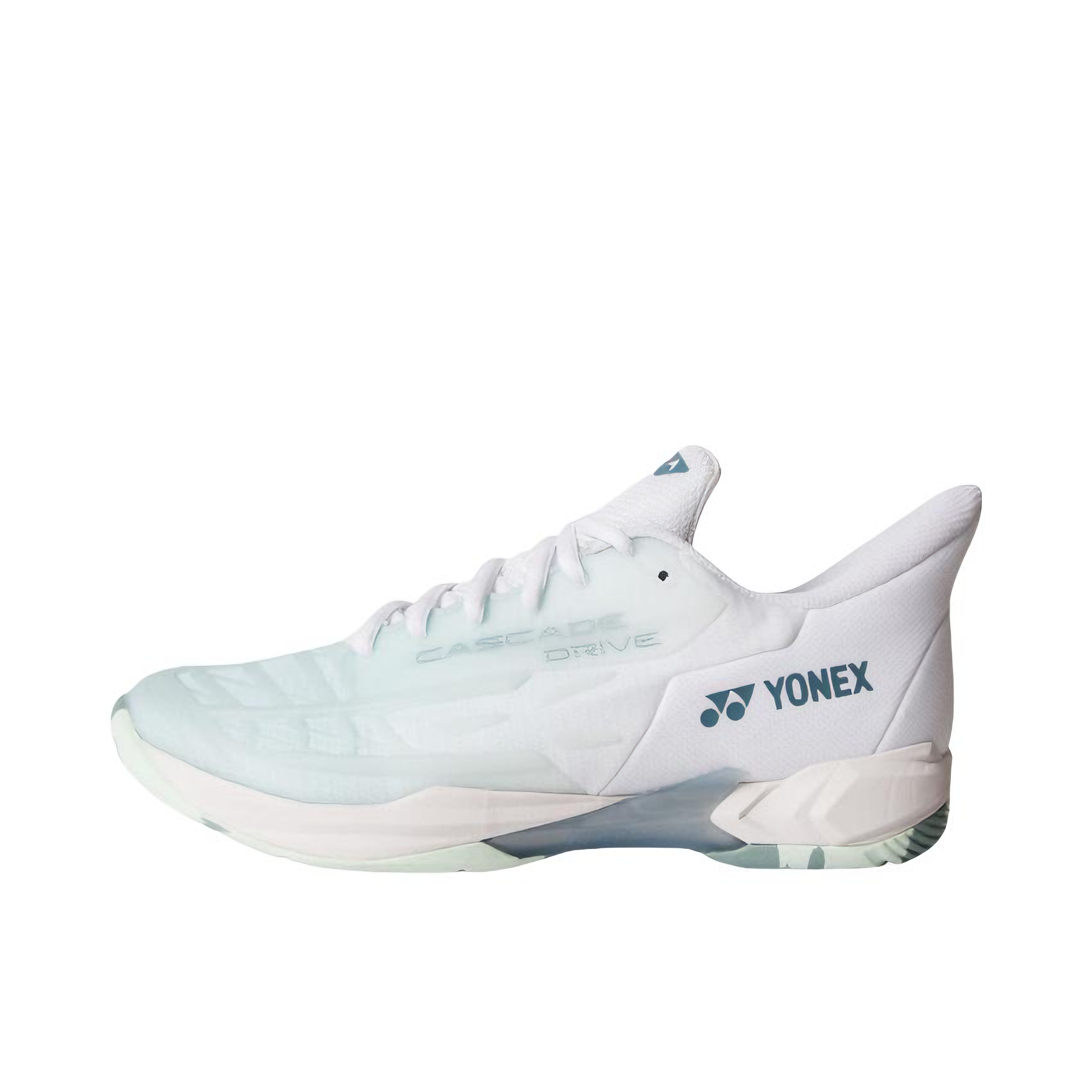 推荐商品：YONEX/尤尼克斯 Power Cushion 羽毛球鞋 织物合成革防滑耐磨缓压支撑舒适轻便包裹性 白色/绿色
