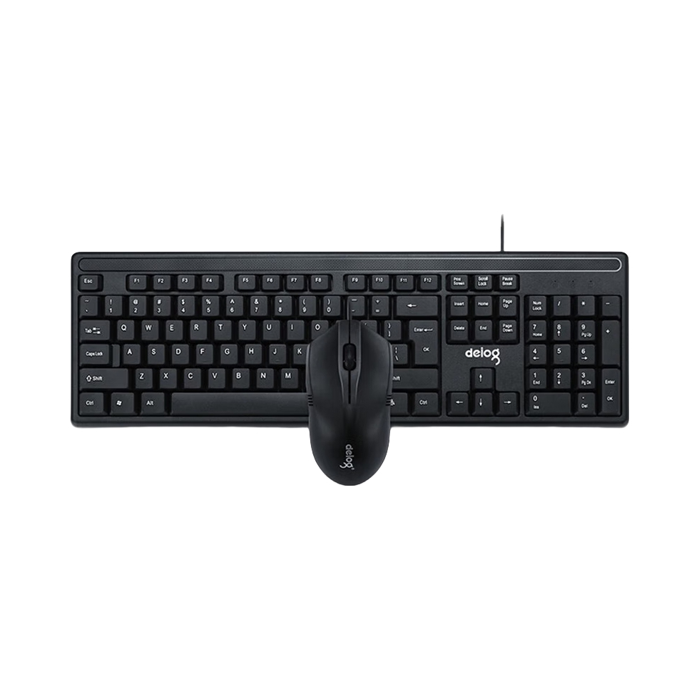 推荐商品：DELOG/德意龙 DY-8200 有线键鼠套装 商用办公日常家用