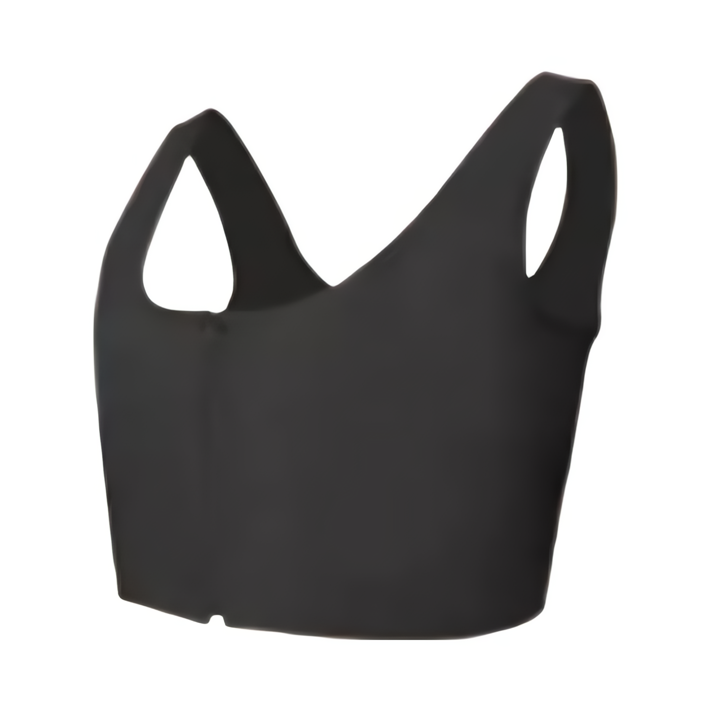 推荐商品：OMEYSHAK/欧美鲨 防下垂束胸无痕无袖锦纶运动背心 女装 22409 黑