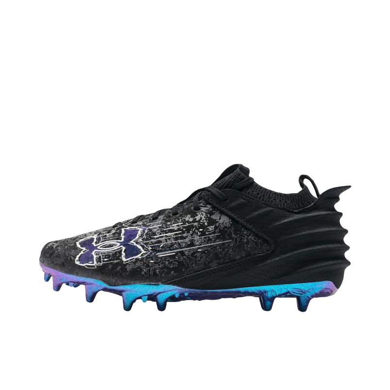 推荐商品：Under Armour/安德玛 Blur 2 MC胶质短钉 防滑耐磨 舒适轻便 休闲运动 足球鞋 黑色/蓝色