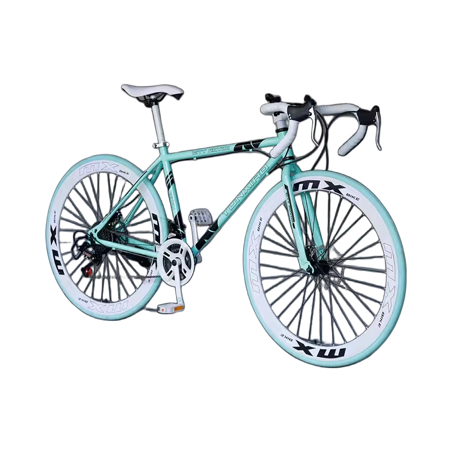 推荐商品：ICOLOUR 高碳钢 变速 轻量 竞速 破风 双碟刹 公路车