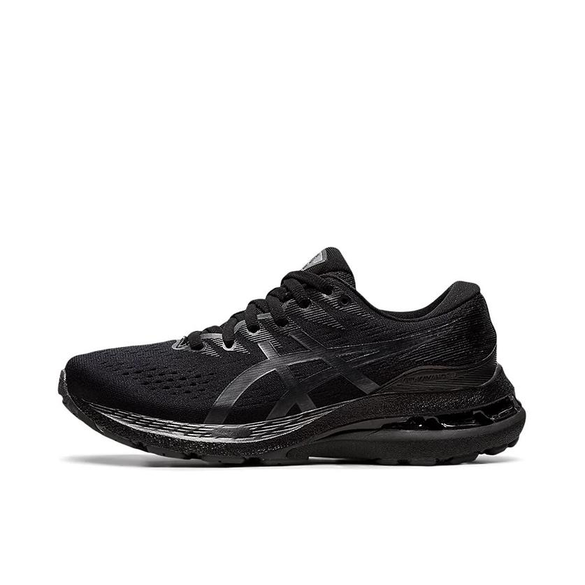 推荐商品：Asics/亚瑟士 Gel-Kayano 28 跑鞋 马拉松夜跑气垫稳定足弓支撑防滑耐磨缓震回弹网面透气织物 GS/黑武士