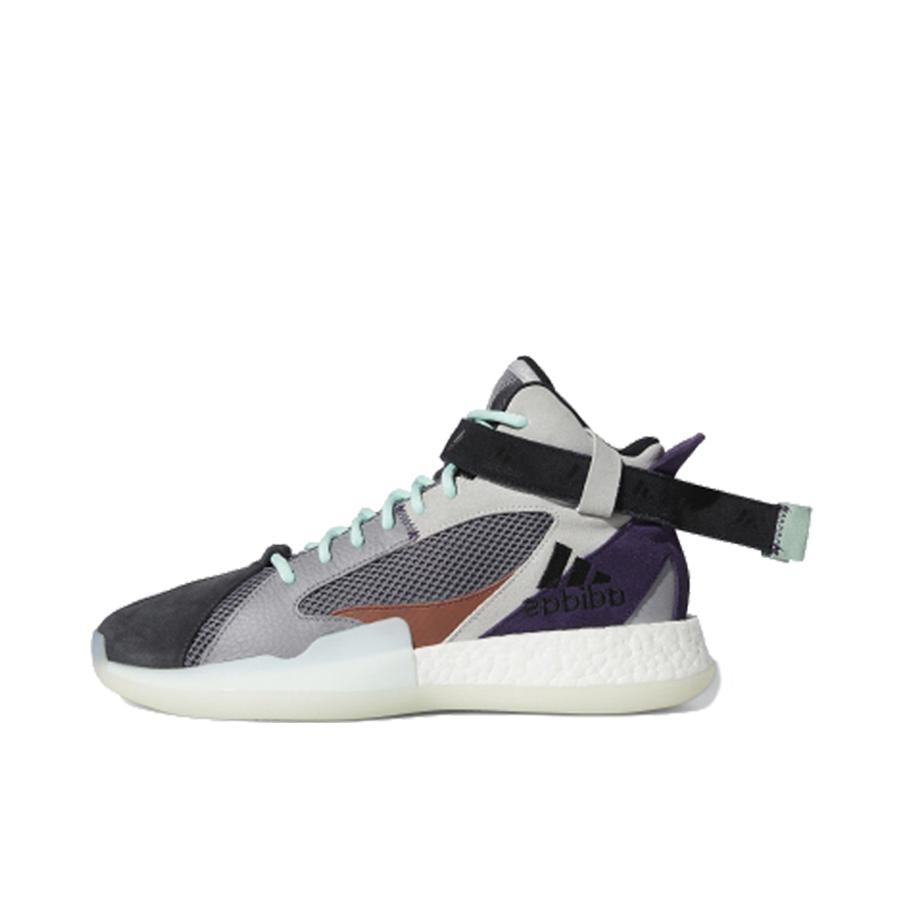 推荐商品：adidas Posterize 防滑耐磨 舒适透气 篮球鞋 Grey/Black 灰黑