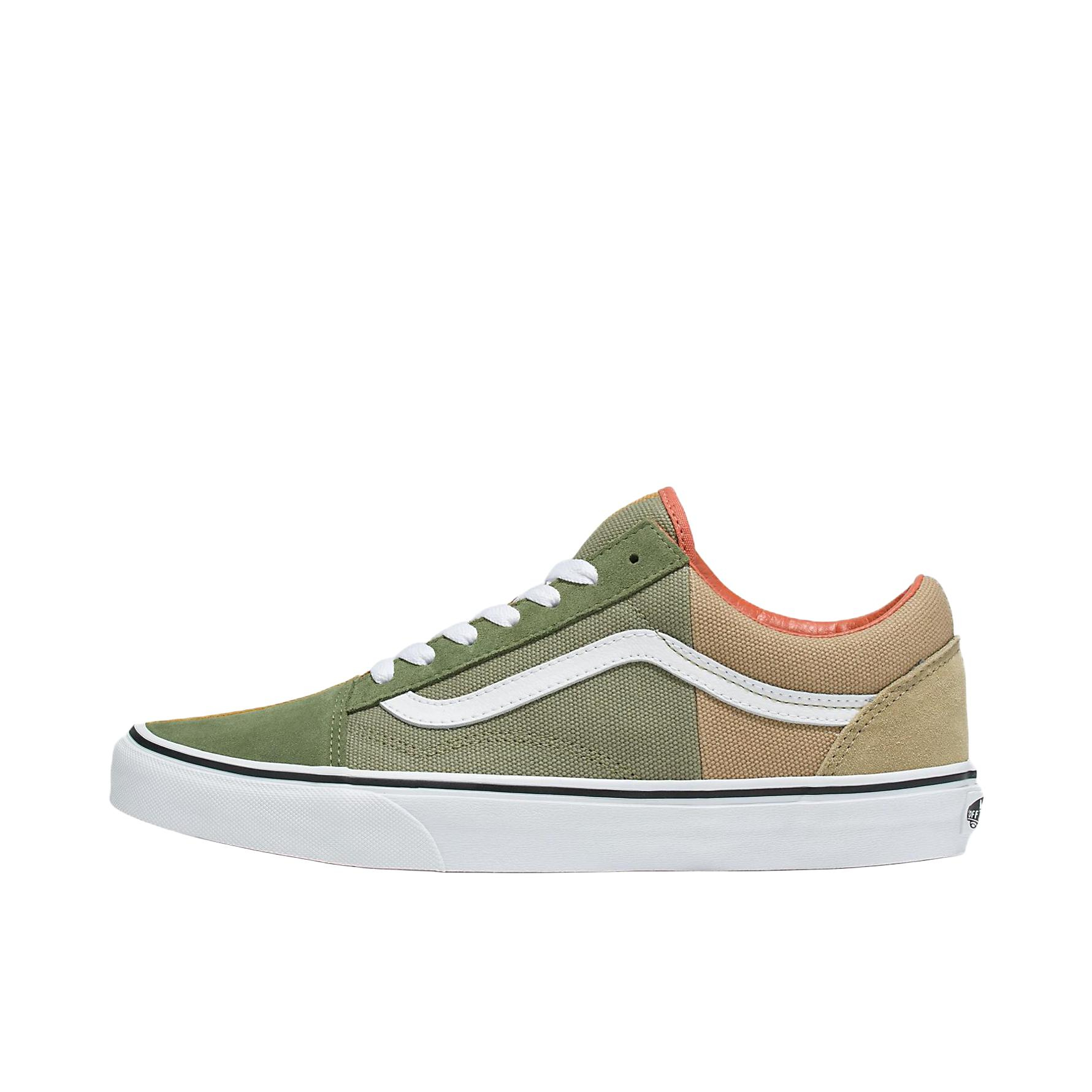 推荐商品：Vans/范斯 Old Skool 滑板鞋 板鞋 轻便防滑复古舒适经典 绿色/黄色