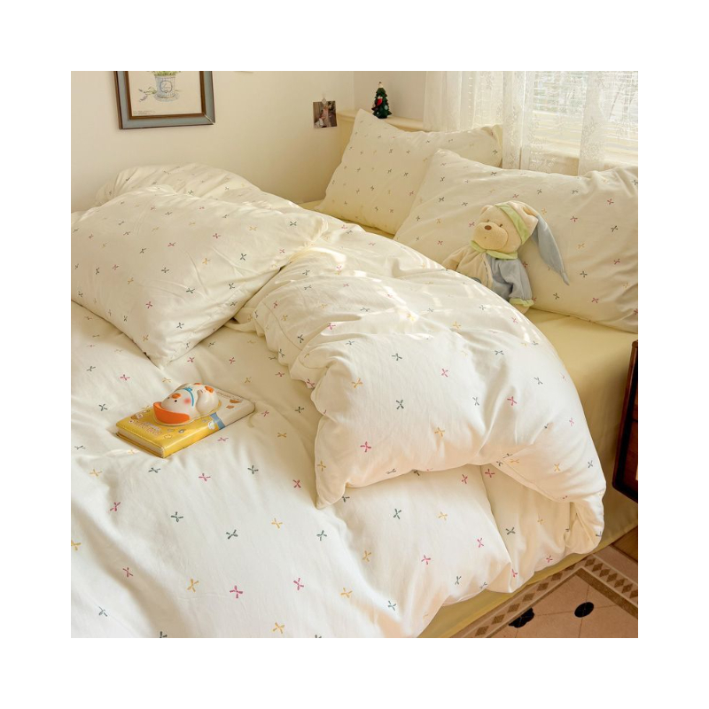 推荐商品：凡绒 卡通印花系列 水洗棉 四件套 学生宿舍被单枕套被套