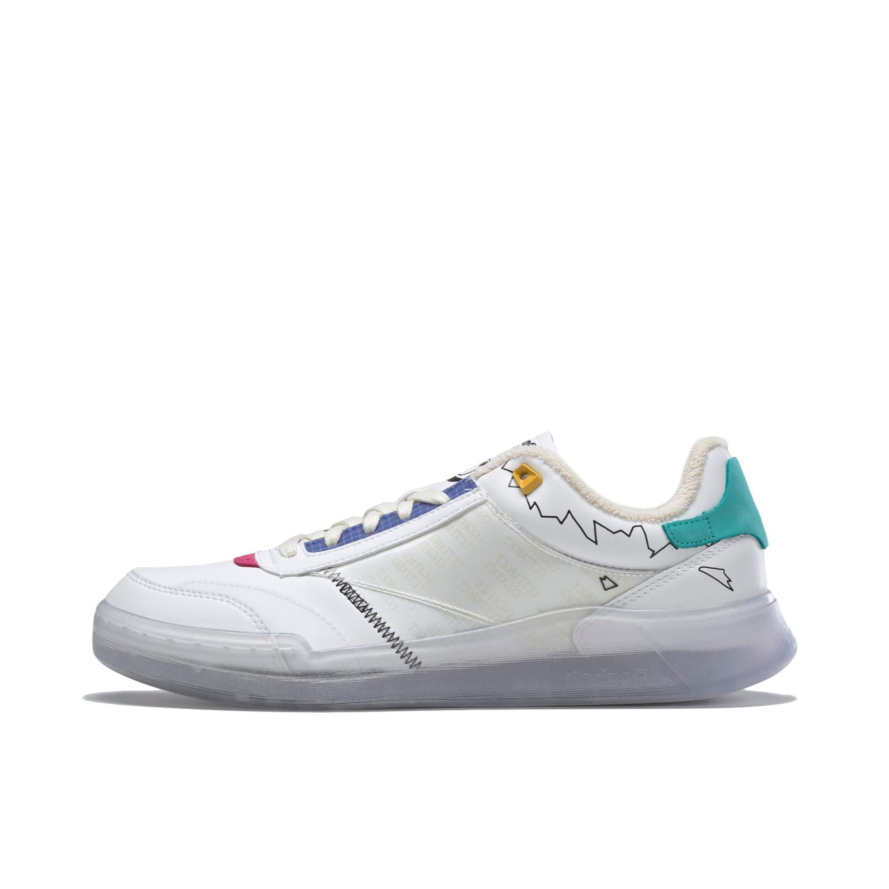 推荐商品：Reebok/锐步 Club C Legac 运动休闲鞋 复古简约时尚舒适轻便防滑耐磨减震 侏罗纪公园联名/白色/绿色