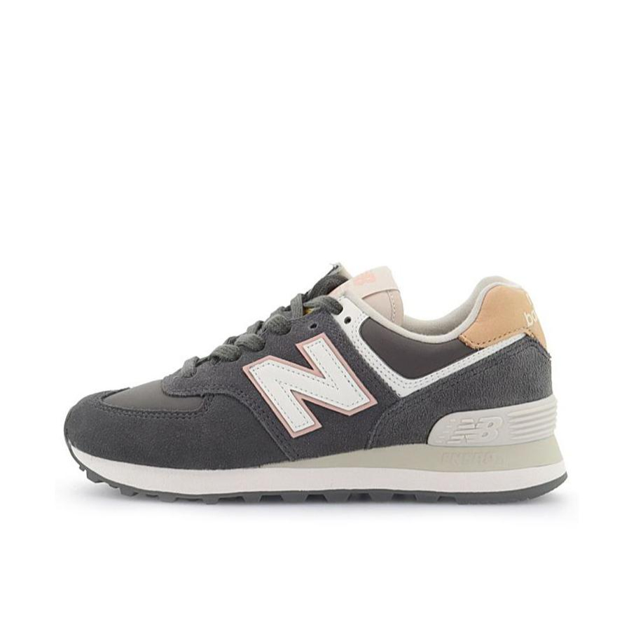 推荐商品：New Balance 574 经典复古 防滑耐磨 缓震 舒适透气 时尚百搭 轻便 阿甘鞋 运动休闲鞋 狼灰/粉