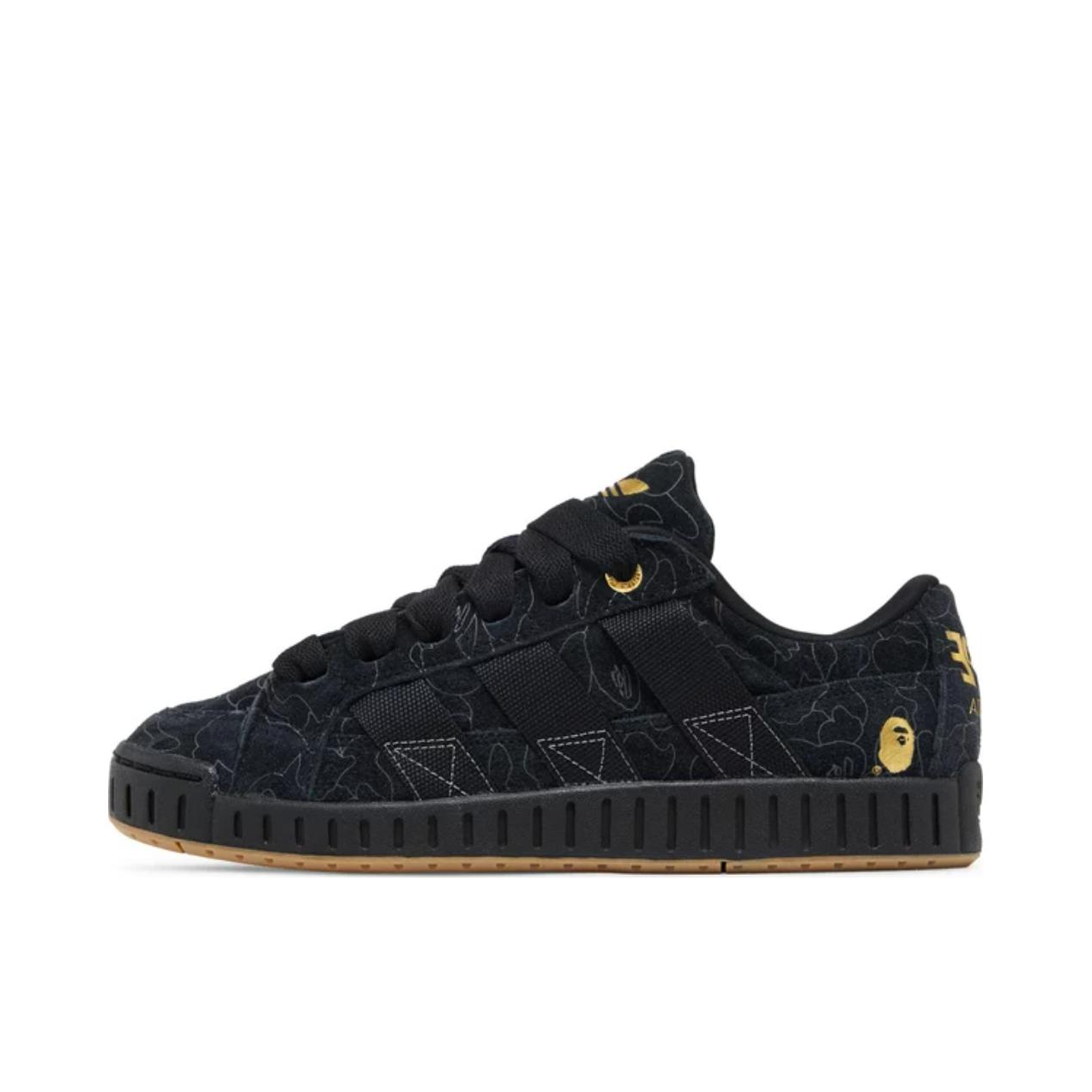 推荐商品：adidas Originals LWST 板鞋 减震透气防滑耐磨复古时尚柔和风圆头 BAPE联名/黑色