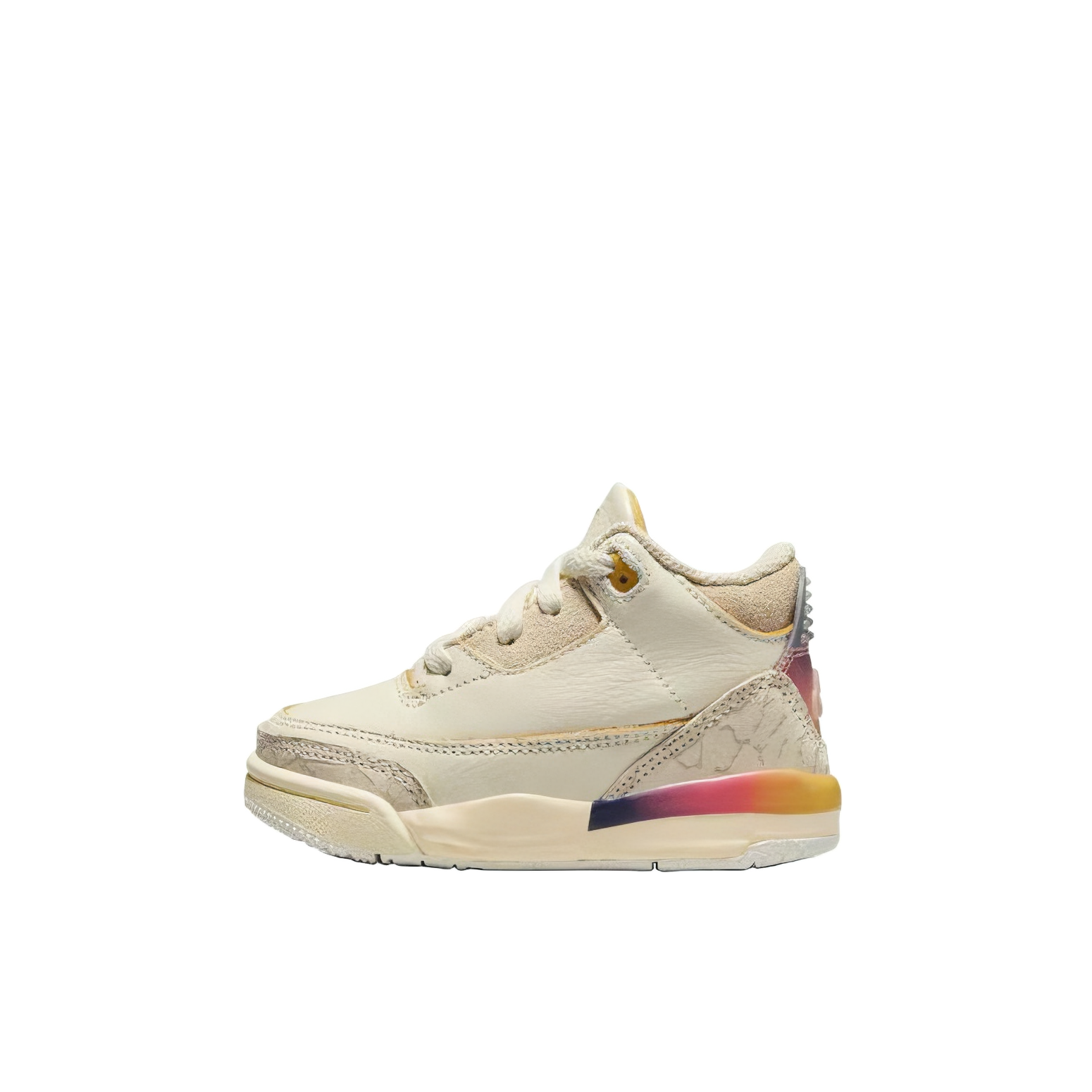 推荐商品：Air Jordan 3 时尚潮流 复古百搭 舒适防踢 防滑耐磨 透气 运动鞋儿童 婴童/J Balvin联名/米色/橙色