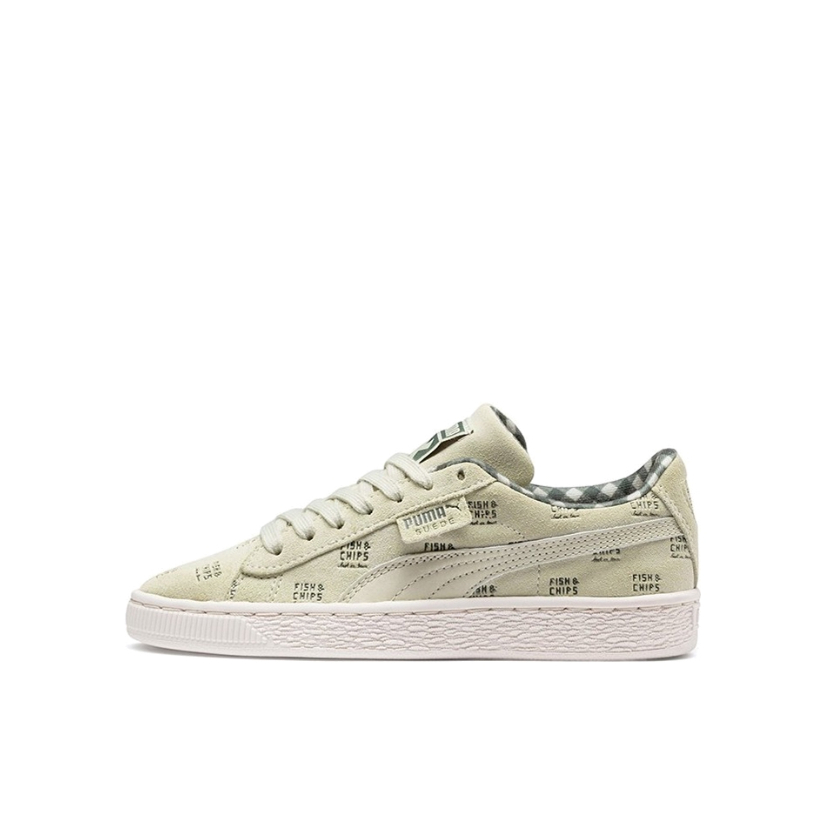推荐商品：Puma/彪马 Suede Triplex 板鞋 经典潮流防滑耐磨复古 大童/Tc联名/米色/白色