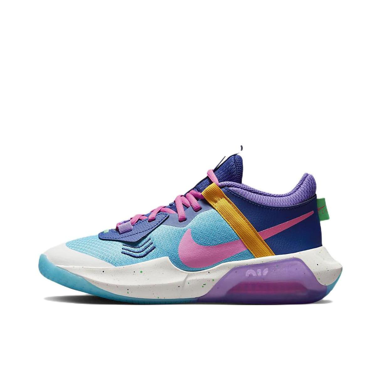 推荐商品：Nike Air Zoom Crossover 缓震 回弹 防滑耐磨 实战 篮球鞋 GS/蓝色/紫色/黄色