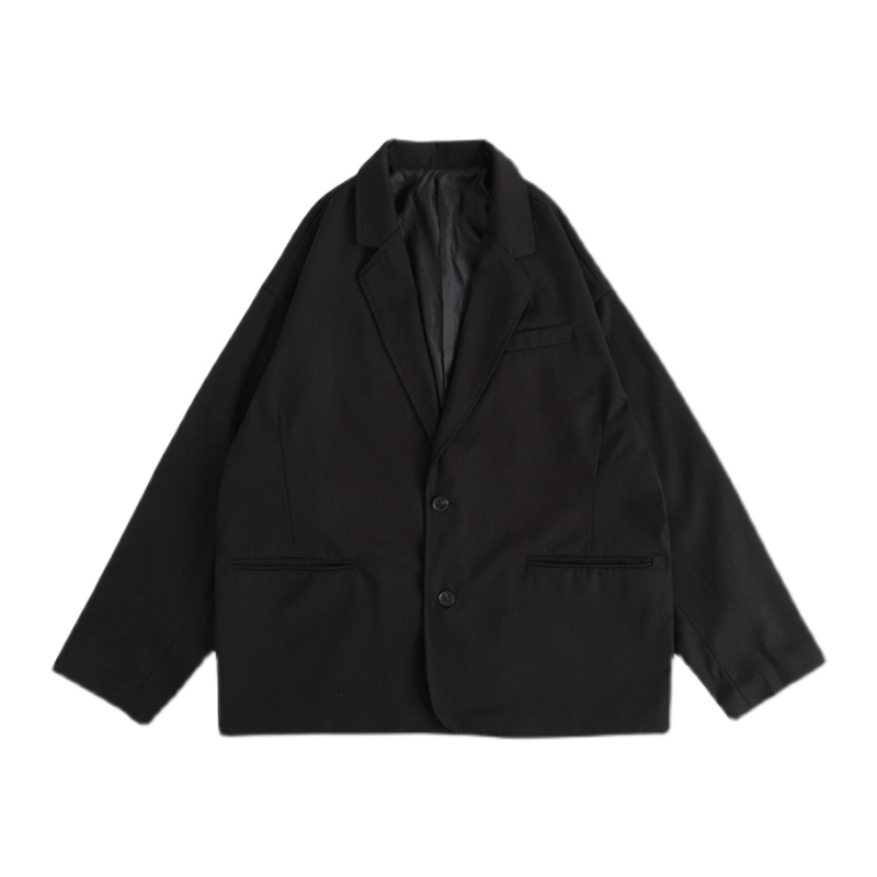 推荐商品：LAKE 简约廓形休闲西装 A12 黑