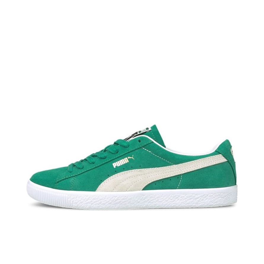 推荐商品：Puma/彪马 Suede Classic 面包鞋 板鞋 舒适百搭防滑耐磨轻便透气复古低帮圆头 绿色/彪马白