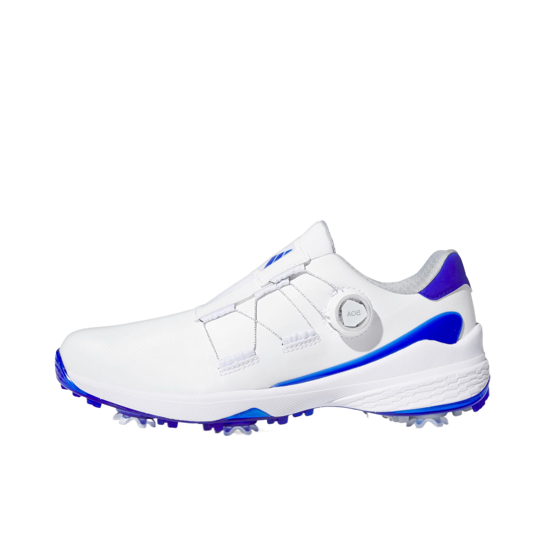 推荐商品：adidas ZG23 Boa Glof 减震防滑 耐磨 按钮 高尔夫鞋 白色/蓝色