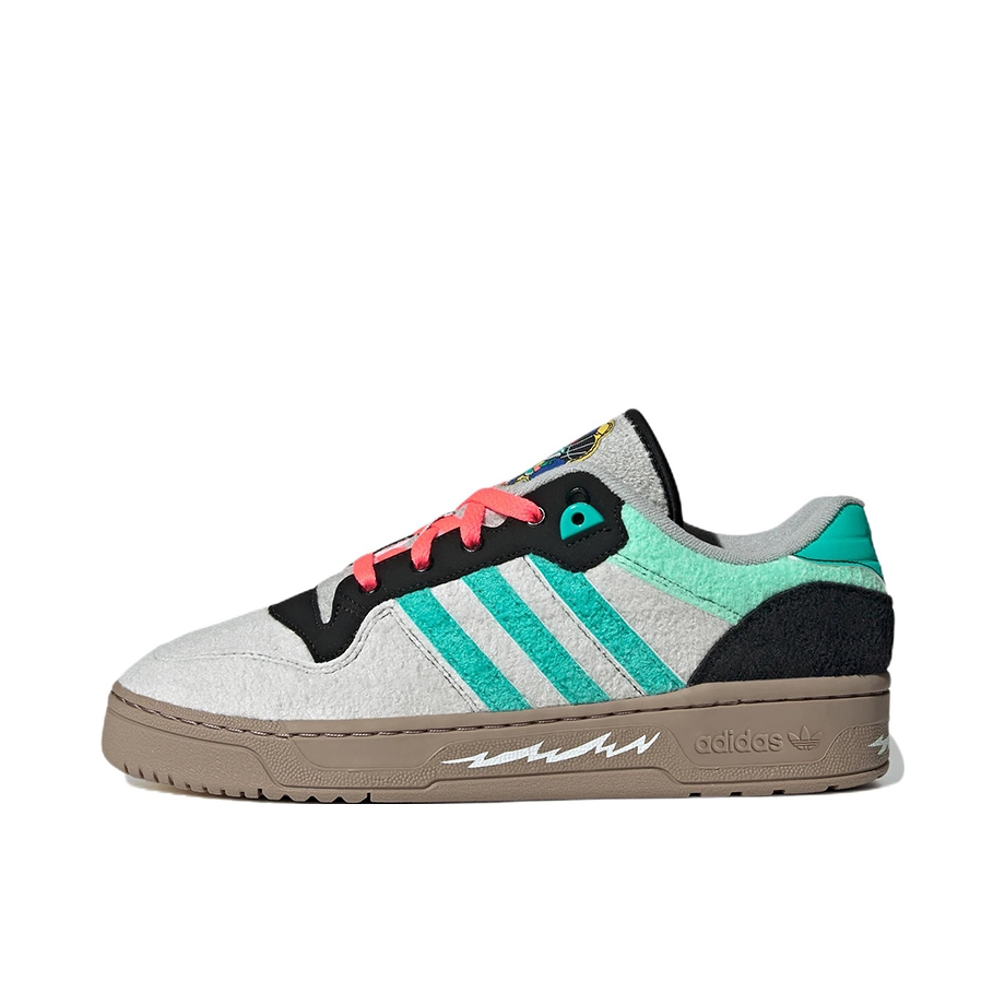 推荐商品：adidas Originals Rivalry 舒适简约 复古 轻便 透气 运动休闲鞋 浅灰白/浅薄荷绿/黑色