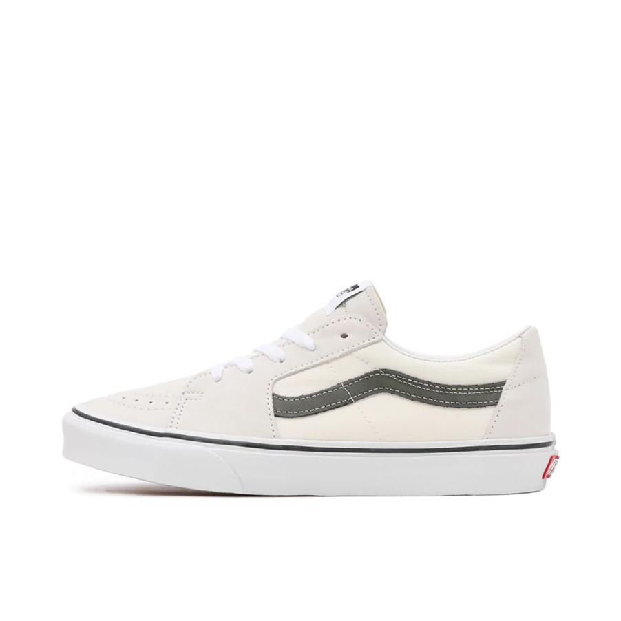 推荐商品：Vans/范斯 SK8-Low 板鞋 防滑耐磨舒适减震潮流拼接百搭休闲复古风帅气高街运动简约风薄底 米色/绿色