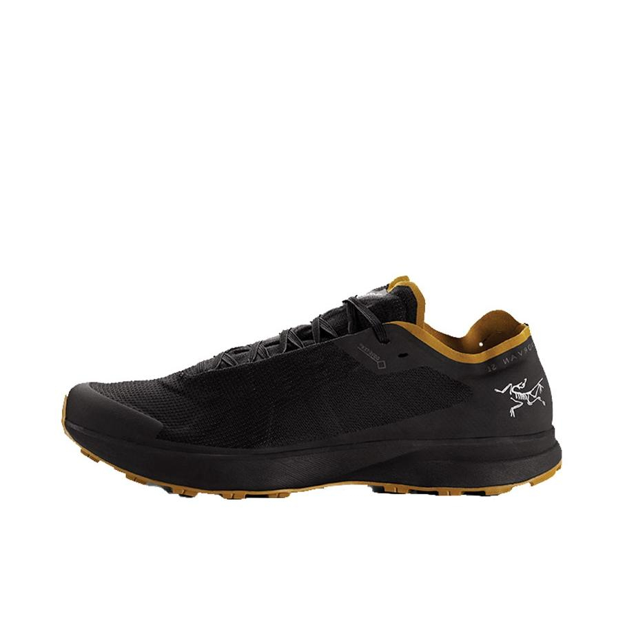 推荐商品：Arc'teryx/始祖鸟  Norvan SLT  轻便 减震 防滑  户外鞋 黑色/育空黄