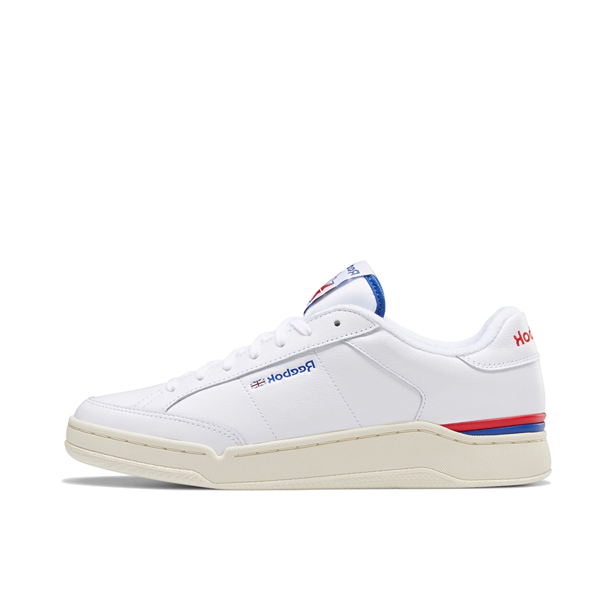 推荐商品：Reebok/锐步 AD Court 经典时尚 复古 耐磨 合成革 包裹性 休闲运动 板鞋 白色/红色/蓝色