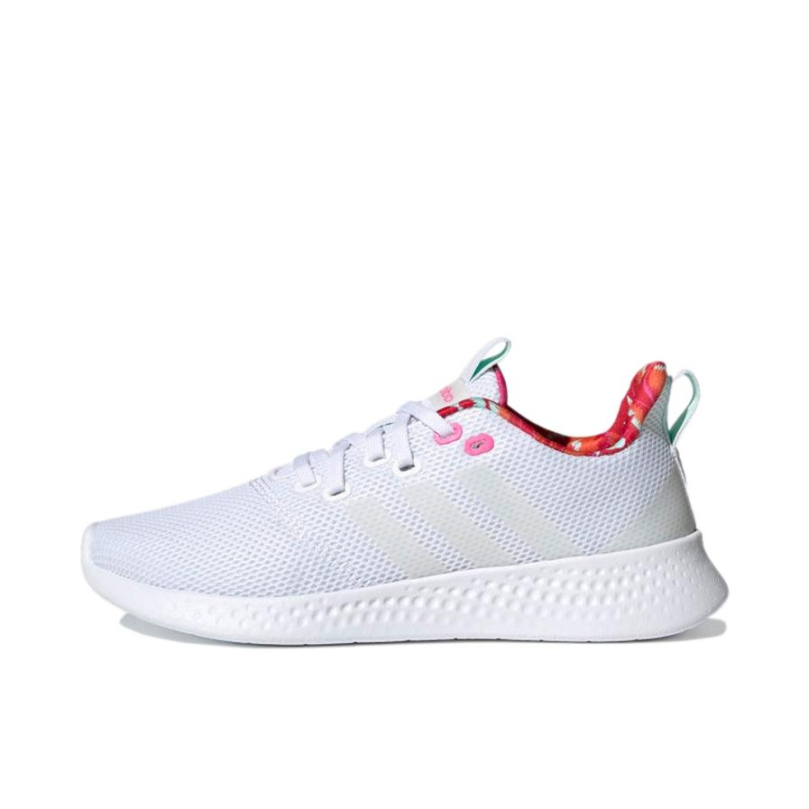 推荐商品：adidas Puremotion 2018 网面透气 轻便舒适 防滑耐磨 跑鞋 白色/灰色/红色