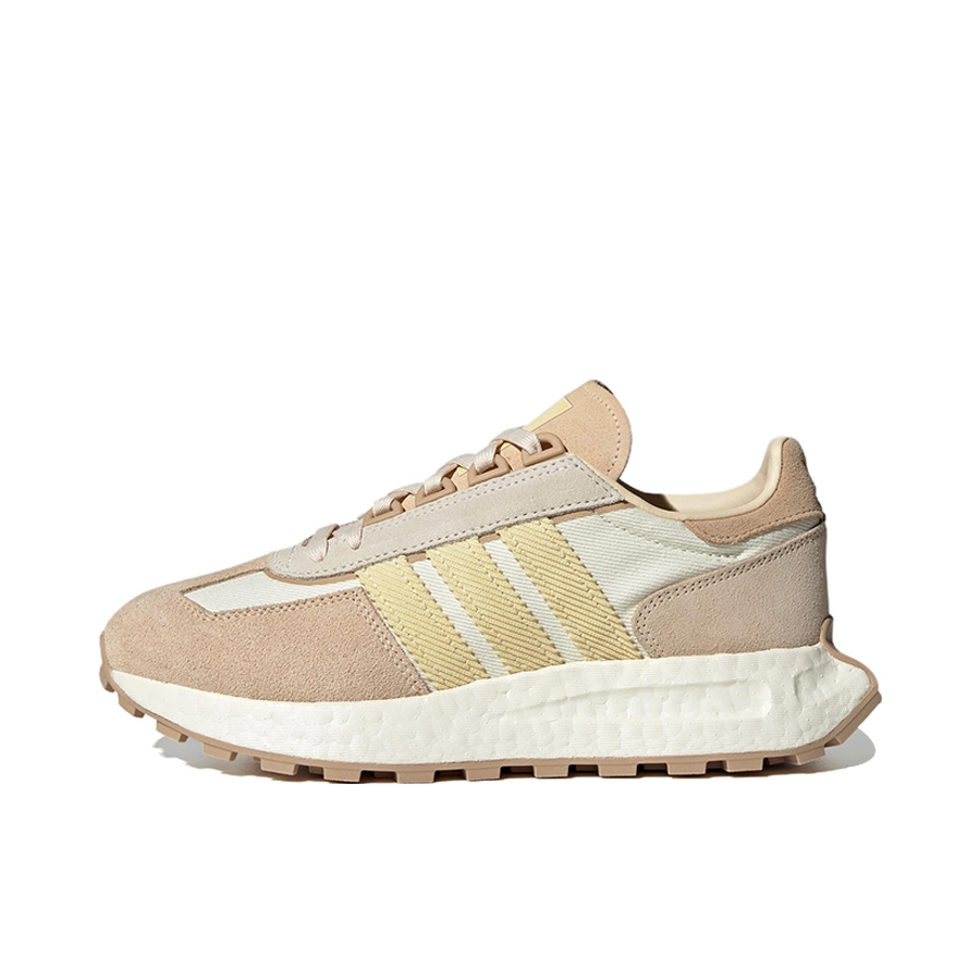 推荐商品：adidas Originals RETROPY E5 跑鞋 缓震透气复古 女款/肉粉色/白色/浅黄