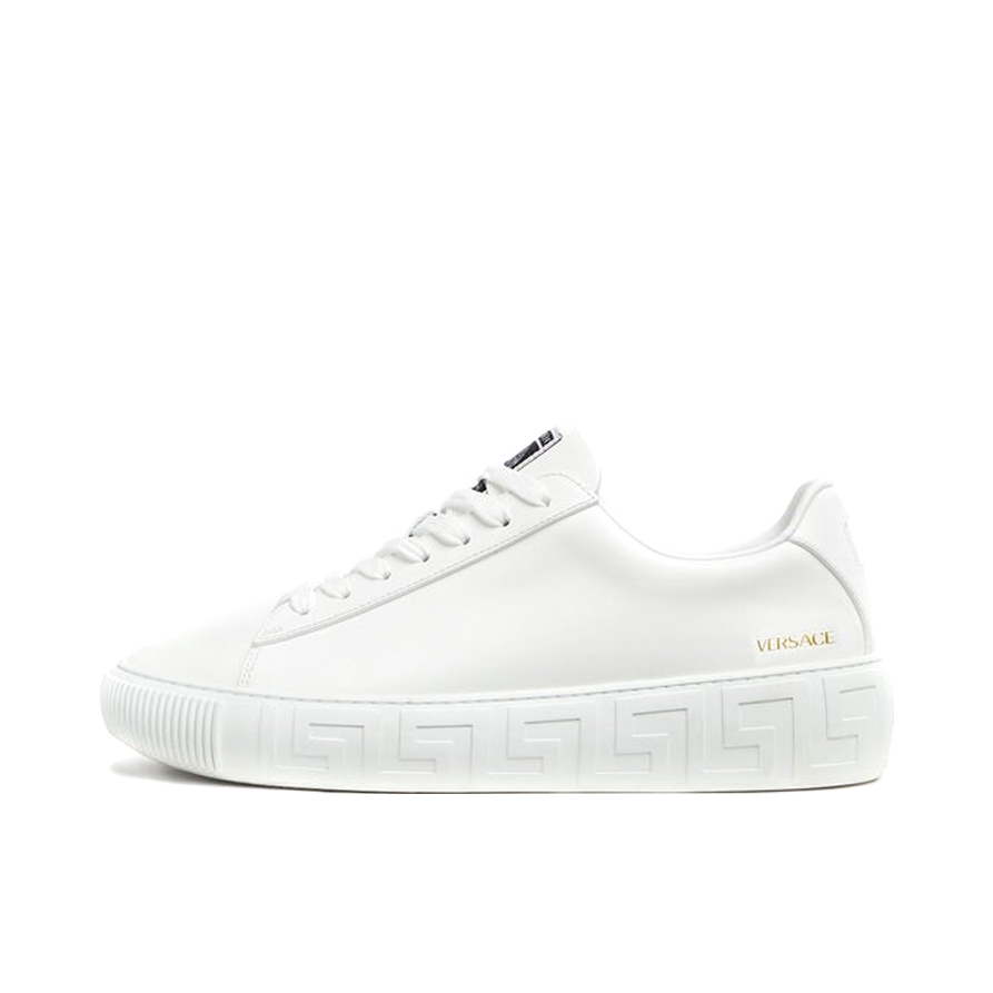 推荐商品：Versace 希腊回纹 时尚简约 耐磨 牛皮 运动 休闲鞋 DSU8404-1A00821_2W110 低帮/纯白