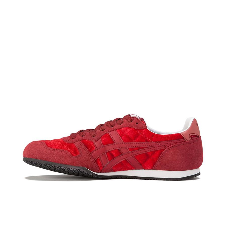 推荐商品：Onitsuka Tiger 鬼冢虎 Serrano 运动休闲鞋 舒适轻便防滑耐磨网布透气百搭复古减震包裹性低帮 红色