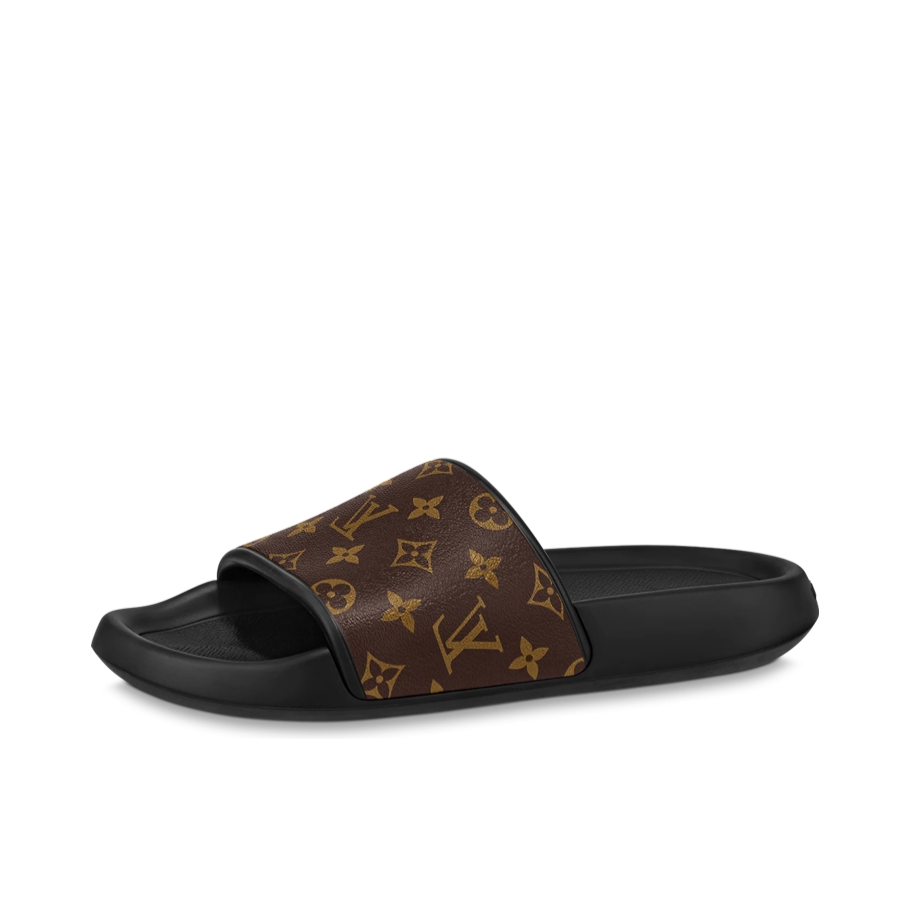 推荐商品：Louis Vuitton 路易威登 waterfront damier 舒适休闲 时尚 拖鞋 1A10Z6 棕色