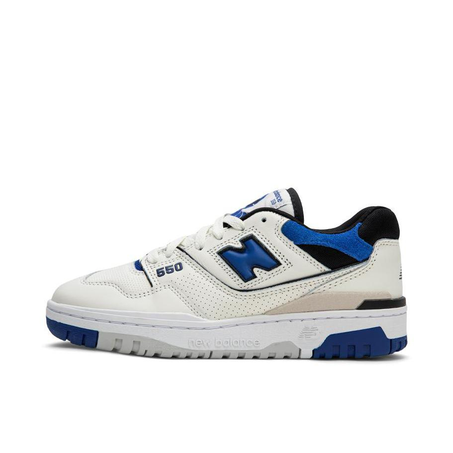 推荐商品：New Balance 550 复古 舒适 百搭 减震透气 防滑耐磨 潮流 运动休闲鞋 米白色/蓝色