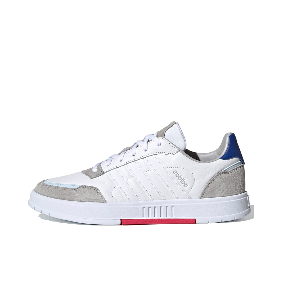 推荐商品：adidas NEO Courtmaster 板鞋 百搭复古防滑耐磨轻便透气合成革 白色/灰色/深蓝