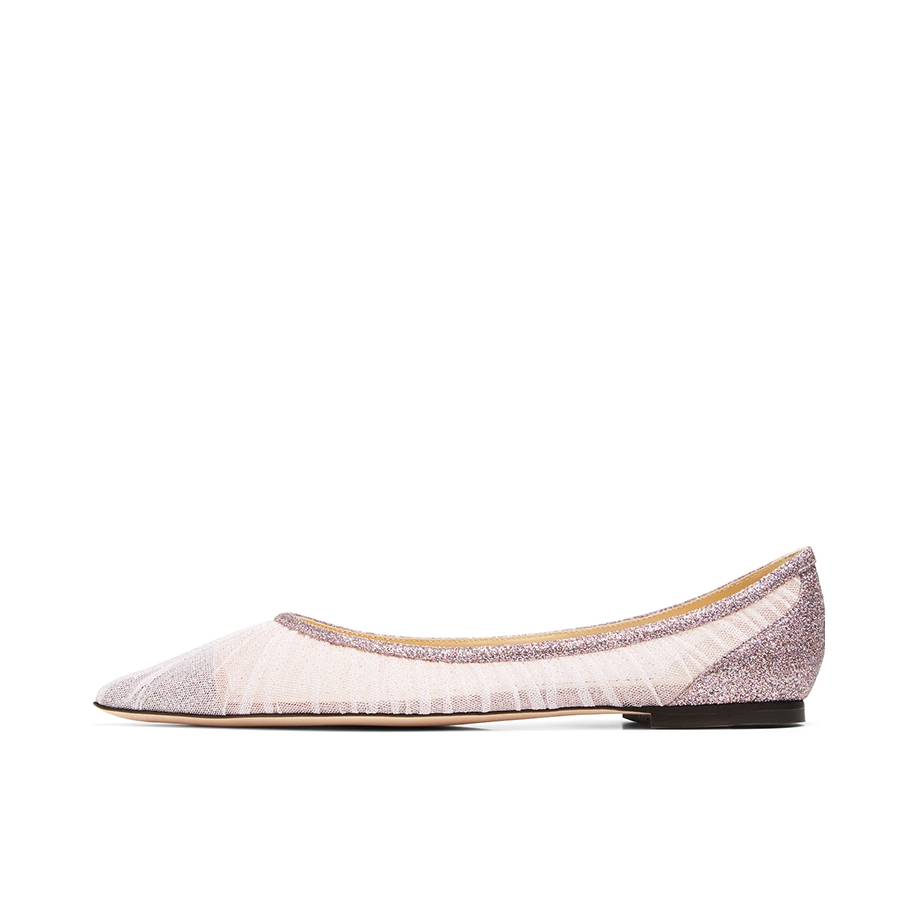 推荐商品：Jimmy Choo Love Flat 时尚百搭 休闲简约 舒适轻便 浅口 尖头 单鞋 嫩粉色